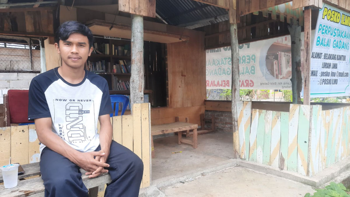 Langgam.id - posko ilmu di Padang untuk anak putus sekolah