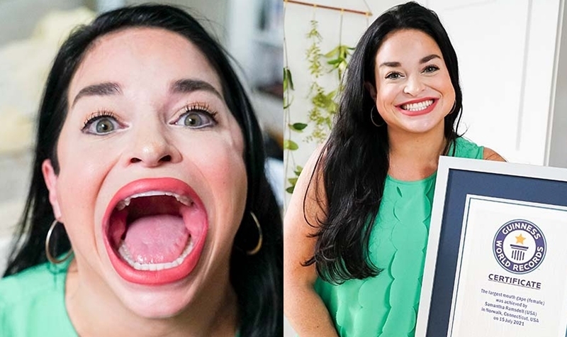 Rekor mulut terbesar di dunia