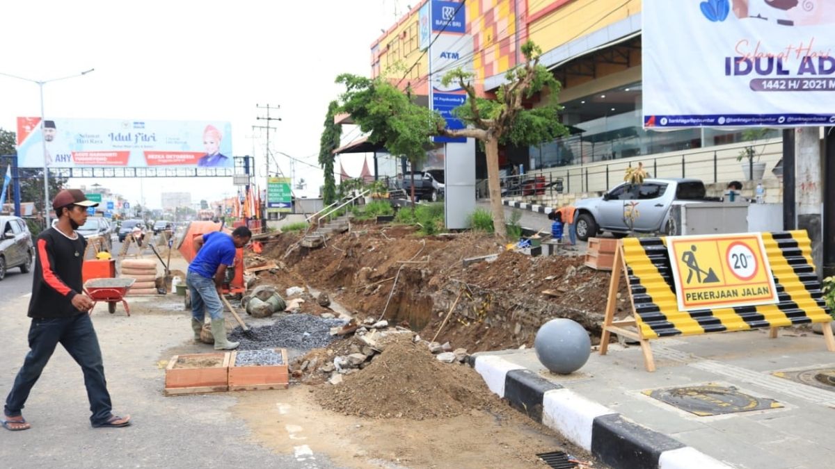 Langgam.id-Jalur pedestrian payakumbuh