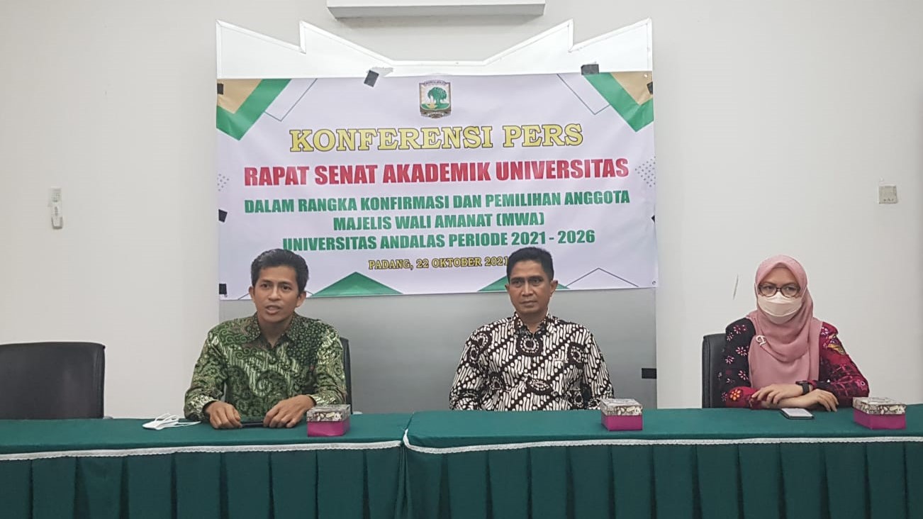Unand Lakukan Proses Konfirmasi Bakal Calon Anggota MWA Periode 2021-2026