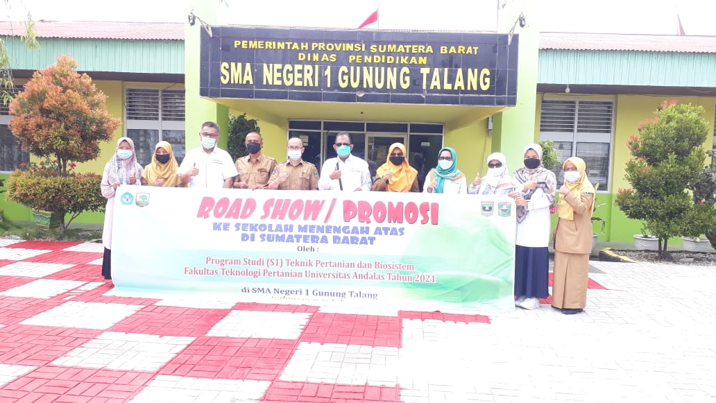 Prodi TPB Unand Lakukan Roadshow ke SMAN 1 Gunung Talang