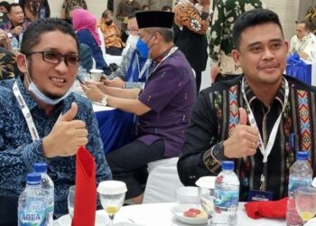 Wali Kota Padang Hendri Septa disela Musyawarah Komisariat Wilayah (Muskomwil) I Apeksi Tahun 2021 di Banda Aceh. (Foto: Humas Pemko)