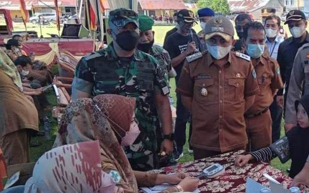 Dandim Pessel Instruksikan Seluruh Jajaran Turun Sukseskan Vaksinasi