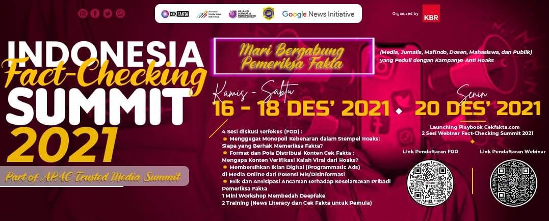 Perangi Informasi Palsu, Indonesia Fact-checking Summit 2021 Digelar