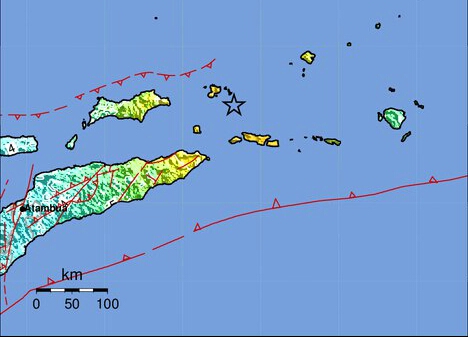 Gempa M 7,4 Guncang Maluku