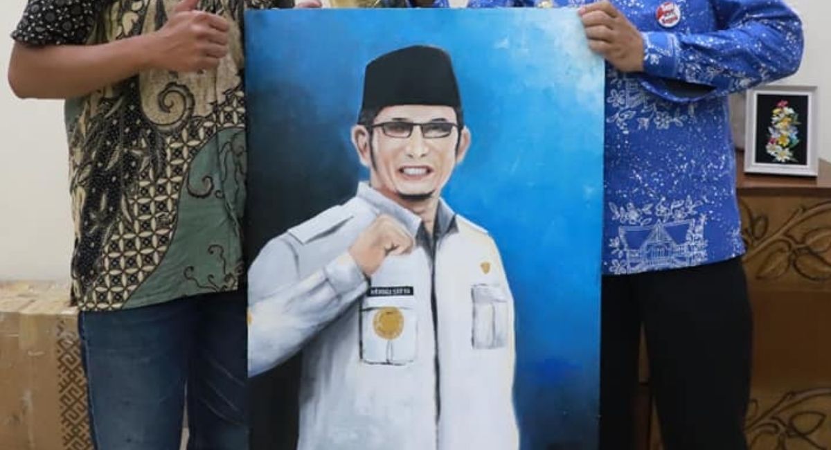 Pria Berkebutuhan Khusus Lukis Wajah Wako Padang Hendri Septa