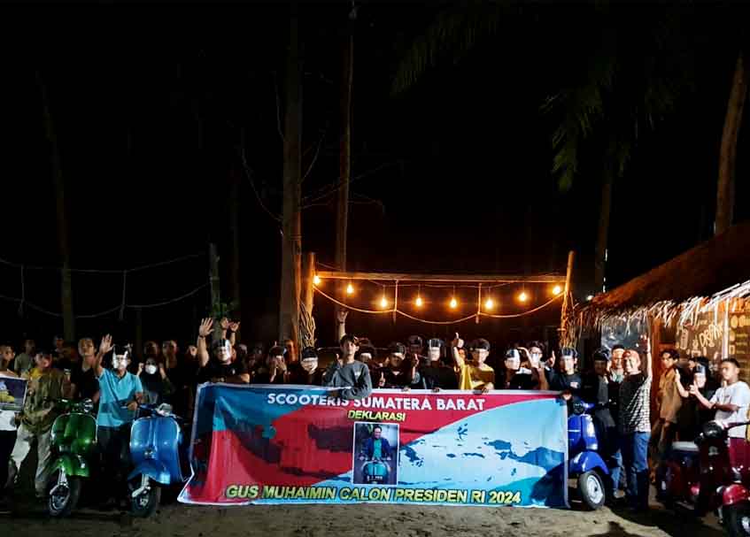Berita Sumbar terbaru dan terkini hari ini: Mereka mengaku mendukung Cak Imin, karena Cak Imin juga pencinta Vespa.