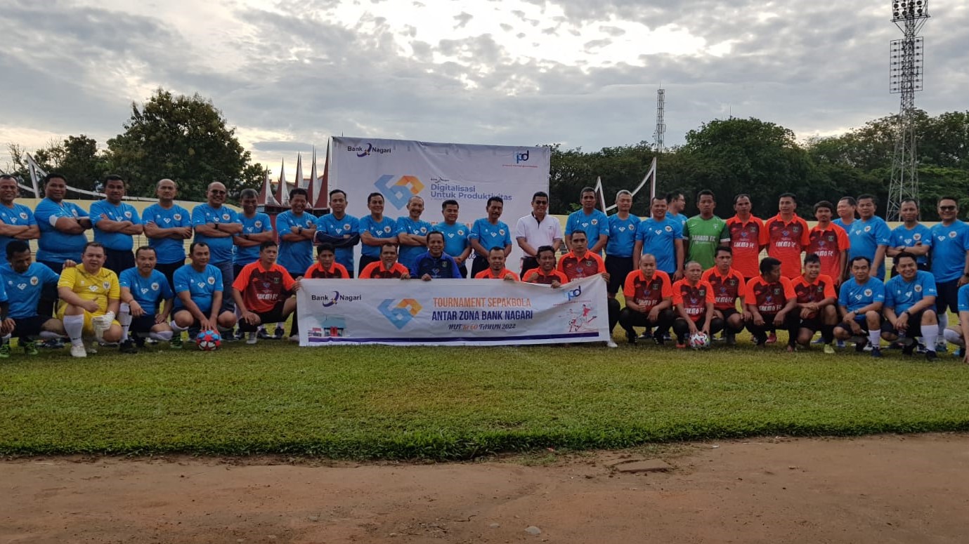 Pertandingan Persahabatan Bank Nagari Executive Vs Sakato FC Tandai Dimulainya Peringatan HUT Bank Nagari