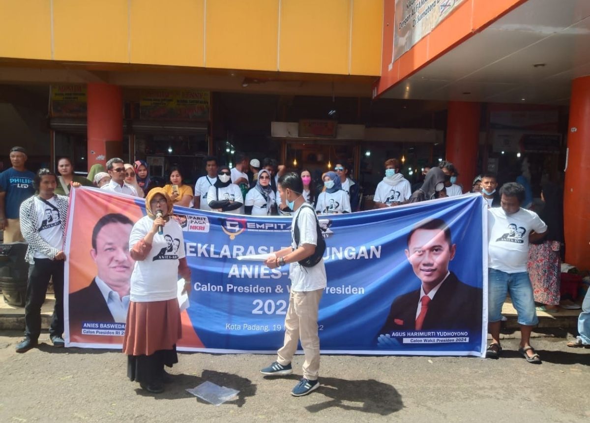 Berita Padang - berita Sumbar terbaru dan terkini hari ini: Puluhan masyarakat mendeklarasikan dukungan untuk Anies Baswedan dan AHY sebagai presiden dan wapres.