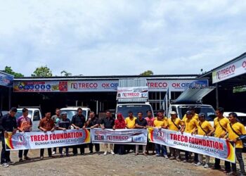 Langgam.id - HAB PT. TRECO, dan WMI mendirikan rumah bantuan dengan konsep ramah gempa di Pasaman dan Pasaman Barat (Pasbar).