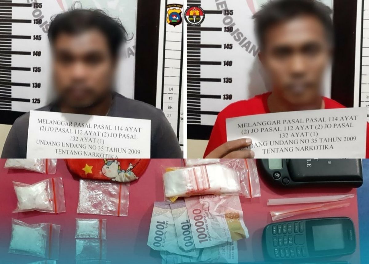 Berita Dharmasraya - berita Sumbar terbaru dan terkini hari ini: Dua pengedar sabu berhasil diringkus oleh Satresnarkoba Polres Dharmasraya.