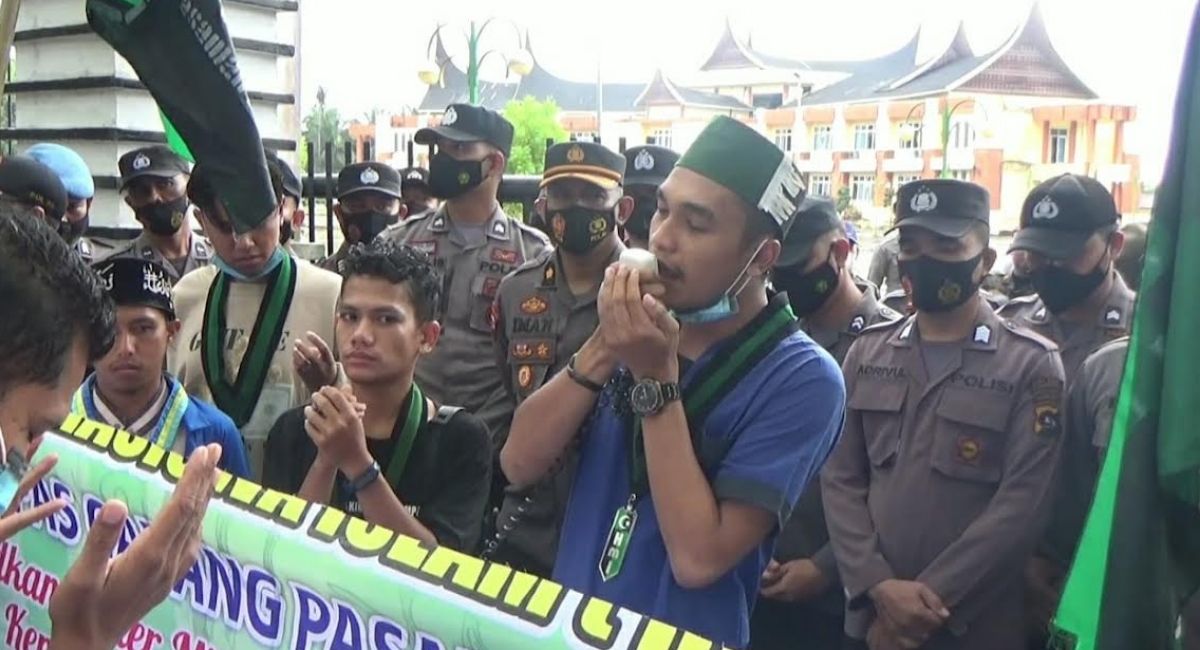 Tolak Wacana Presiden 3 Periode, Mahasiswa di Pasbar Turun ke Jalan