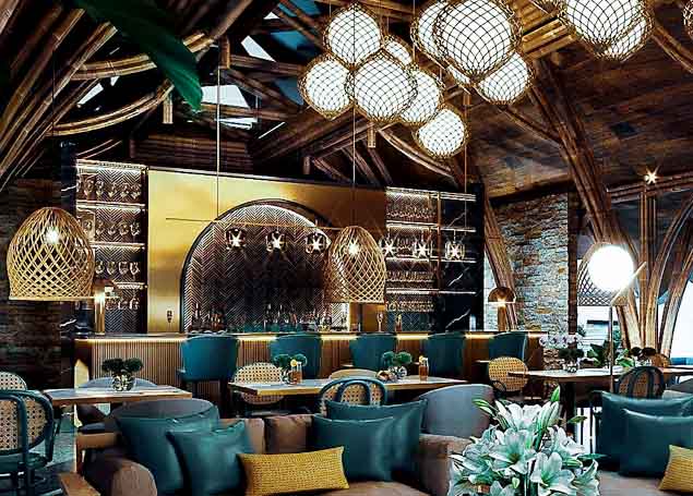 Berita Padang - berita Sumbar terbaru dan terkini hari ini: Ini desain interior dan eksterior Marawa Beach Club milik Raffi Ahmad di Padang.