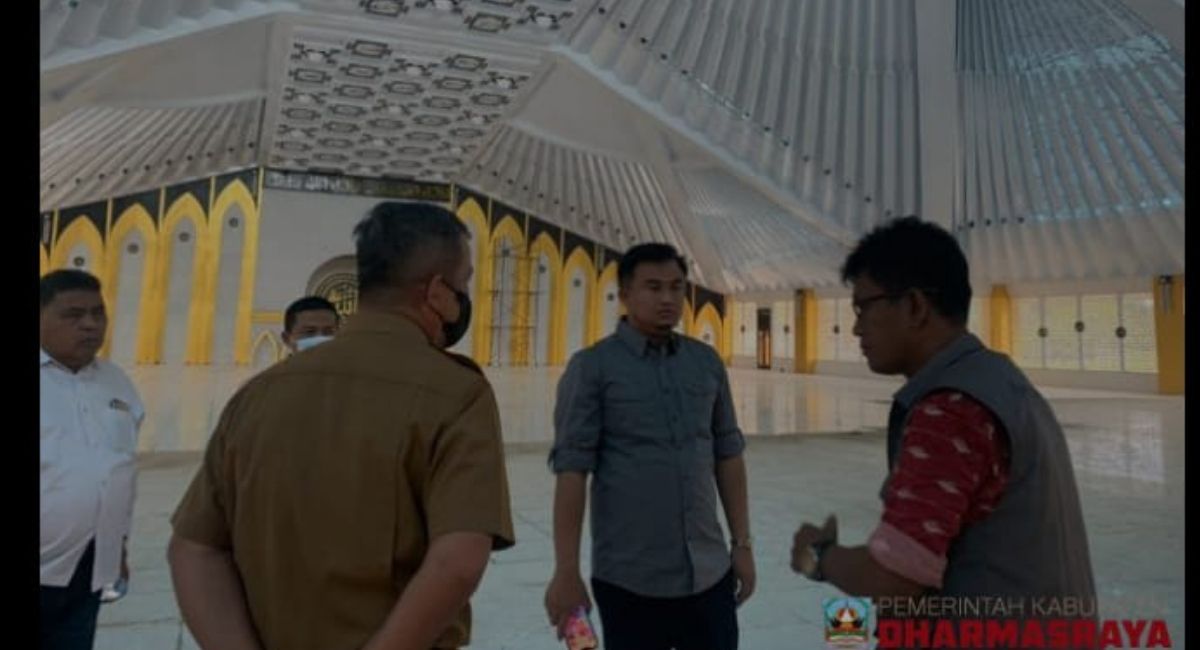 Jalan Depan Masjid Agung Dharmasraya Bakal Dibangun Dua Jalur