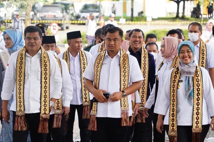Bupati Dharmasraya yang juga Ketua APKASI Sutan Riska Tuanku Kerajaan menghadiri Rakorwil APKASI Lampung di Lampung Tengah