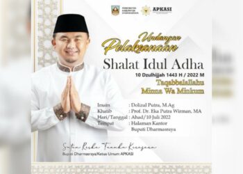 Guru Besar Universitas Islam Negeri (UIN) Imam Bonjol Padang Prof. Eka Putra Wirman, MA, akan menjadi khatib Salat Idul Adha di halaman Kantor Bupati Dharmasraya pada Minggu (10/7/2022).