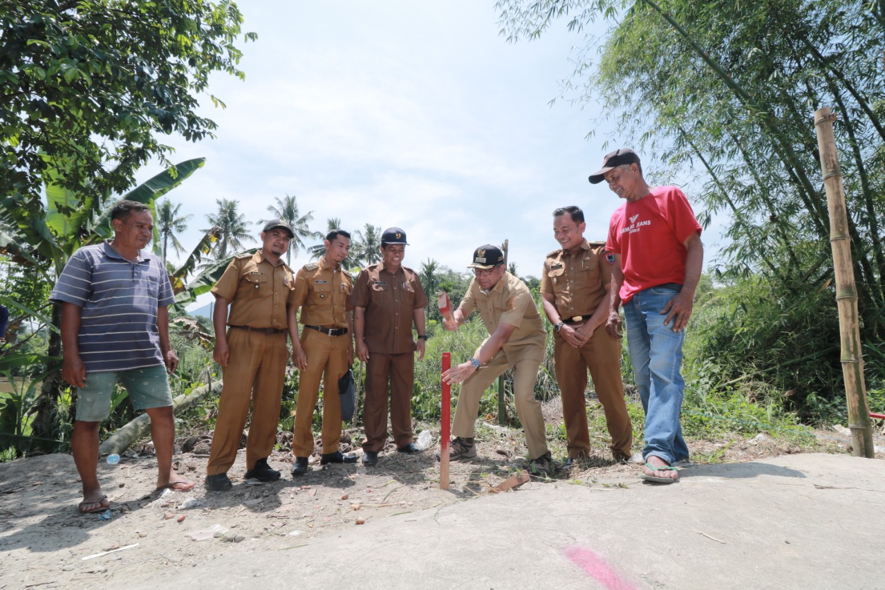 Segera Dibangun, Wako Payakumbuh Laksanakan Pemancangan Jembatan Gantung Penghubung 2 Kelurahan