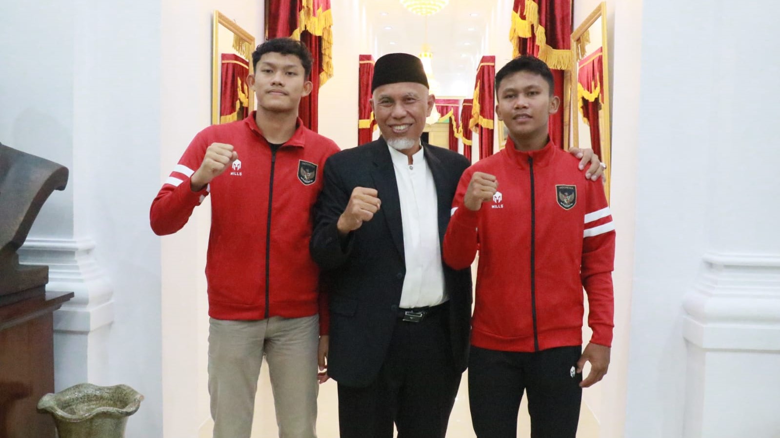 Nabil dan Ikram, 2 Pemain Timnas U-16 Asal Sumbar Bertemu Gubernur
