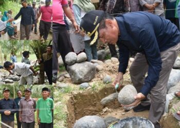 Wako Pariaman Letakkan batu Pertama Rumah Singgah Anak Yatim Desa Cubadak Air Kota Pariaman