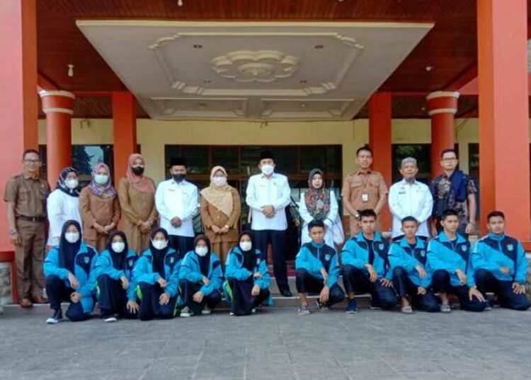 Langgam.id - Kontingen POSPEDA Kota Payakumbuh yang akan berlaga pada ajang Pospeda Sumatra Barat Tahun 2022.
