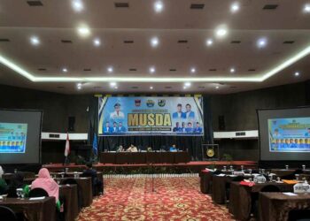 Langgam.id - DPD KNPI Kota Padang melangsungkan Musyawarah Daerah (Musda) ke-XV di Kryad Bumi Minang Hotel Padang, Sabtu (1/10/2022).