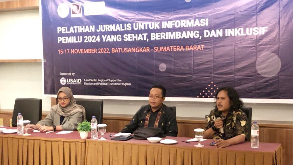 Latih Jurnalis dengan Perludem dan AMSI, AJI Padang: Tantangan Pemilu 2024 Lebih Besar