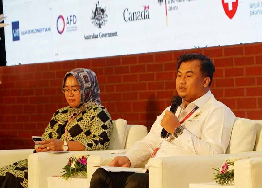 Langgam.id - Sutan Riska jadi pembicara pengembangan kelautan dan kemaritiman pada The Launch of the National Blue Agenda Actions Partnership