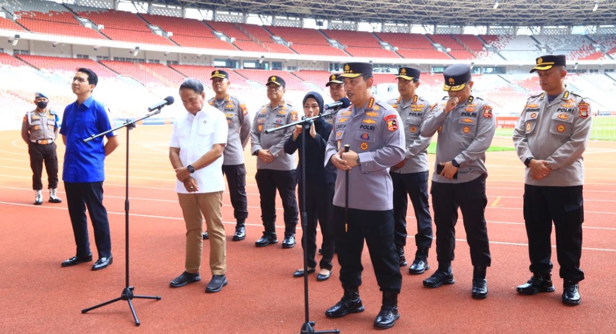 Piala AFF 2022: Jelang Pertandingan, Menpora dan Kapolri Tinjau GBK