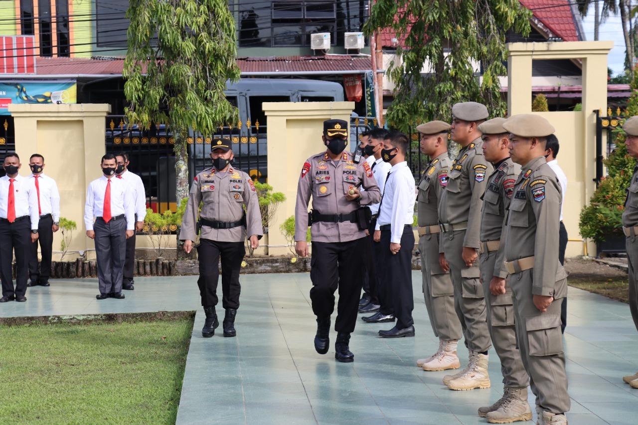 Polres Gelar Apel Pengamanan Pilwana Serentak Pasaman Barat