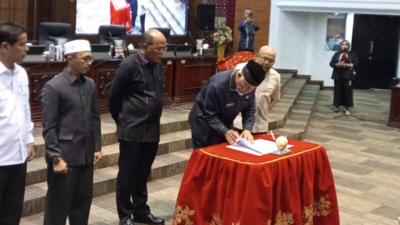 DPRD dan Pemprov Sumbar Setujui Ranperda Pembangunan Infrastruktur Berkelanjutan