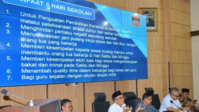 Pemko Padang Segera Berlakukan Kebijakan 5 Hari Sekolah untuk SD dan SMP
