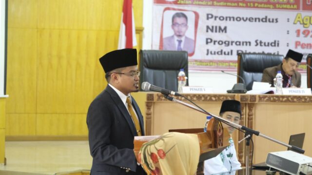 Agung Fainendo, Penyandang Disabilitas Netra Pertama Raih Gelar Doktor UIN IB Padang