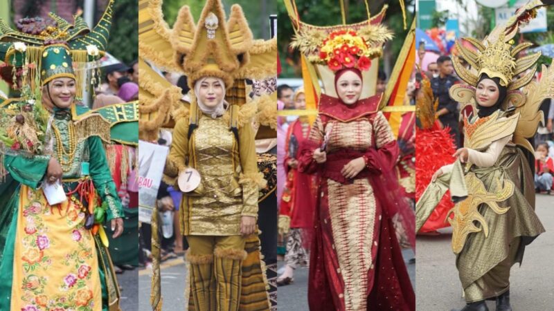 Warna-Warni Pawai Budaya di Dharmasraya