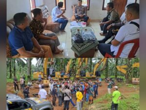 Kapolsek Sungai Rumbai Mediasi Sengketa Warga dengan Perusahaan Kebun Sawit