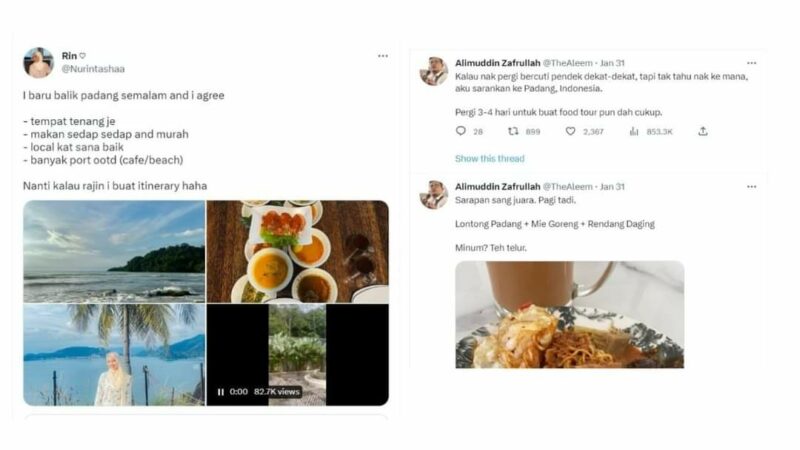 Warganet Malaysia Hebohkan Jagat Twitter dengan Kuliner Padang