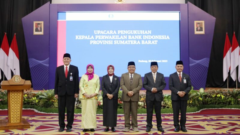 Endang Kurnia Saputra Resmi Dikukuhkan Jadi Kepala BI Sumbar