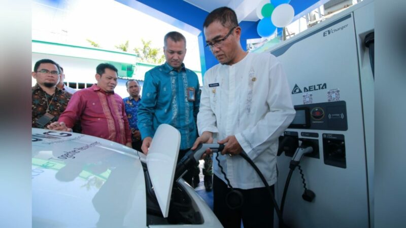 Payakumbuh Kini Punya Stasiun Pengisian Kendaraan Listrik Umum