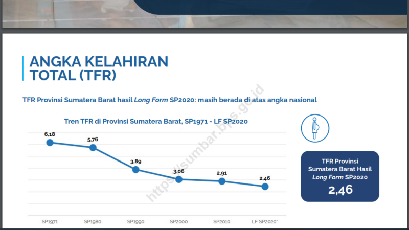 BPS: Ibu di Sumbar Rerata Melahirkan 6-7 Anak pada 1971, Terkini 2-3 Saja