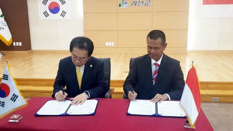 Pemko Pariaman Teken Kerja Sama dengan Goesan County di Korsel