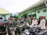 Denpom 1/4 Padang Periksa Kendaraan Personel Korem 032/Wirabraja