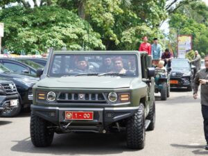 Disambut Hangat di Tanah Datar, Warga Teriakkan Prabowo Presiden