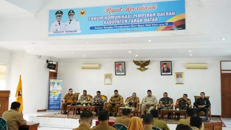 Pemkab Tanah Datar Fasilitasi 2 Kali Salat Hari Raya Idul Fitri