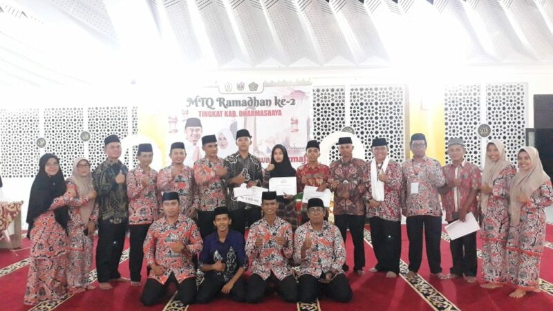 Acara kegiatan MTQ Ramadan ke-2 tingkat Kabupaten Dharmasraya yang berlangsung di Masjid Agung Dharmasraya berlangsung sukses.