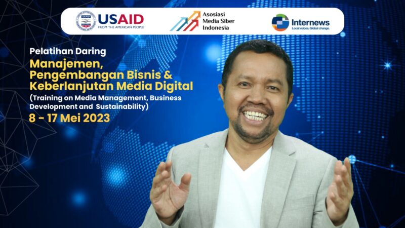 AMSI menggelar pelatihan daring penguatan manajemen, bisnis, dan keberlanjutan media digital (Online Training on Media Management,