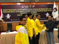 DPD Partai Golkar Sumbar resmi mendaftarkan kader terbaiknya berkompetisi menjadi Caleg dalam pesta demokrasi di KPU Sumbar.