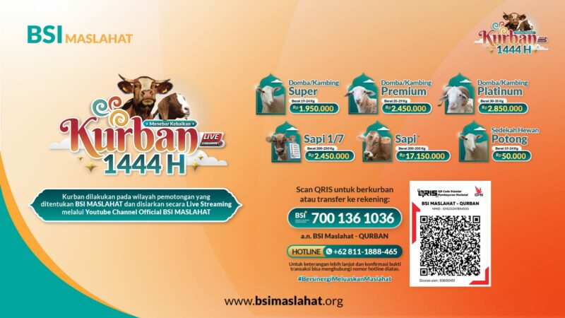 BSI Maslahat Kenalkan Mudahnya Berkurban Secara Digital