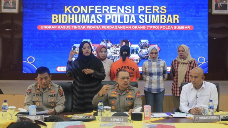 Polda Sumbar Ungkap Kasus Perdagangan Orang, 10 Warga Jadi Korban