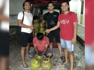 Pelaku pencurian puluhan tabung gas elpiji berinisial NM (33), ditangkap Tim Opsnal Satreskrim Polres Agam di Jorong IV Surabayo, Nagari