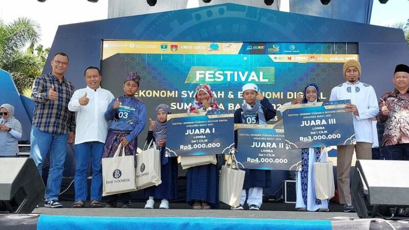 2 Murid SD Semen Padang Juara Lomba Da'i Festival Ekonomi Syari'ah & Ekonomi Digital