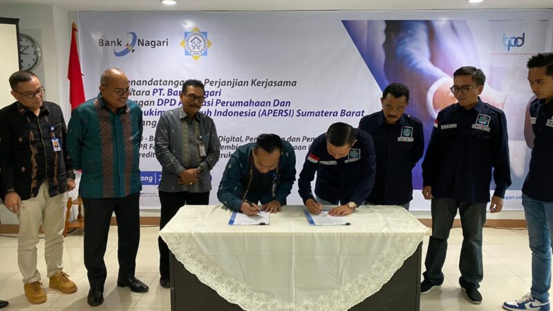 Permudah Kepemilikan Rumah, Bank Nagari Jalin Kerjasama dengan Apersi Sumbar